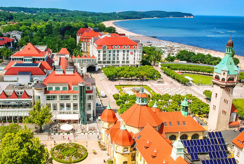 Sopot, aerial view