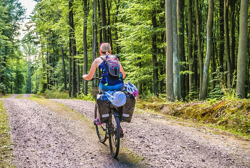 Cyclist on Tri-City bike paths