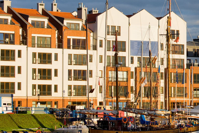 Apartment buildings in Gdansk